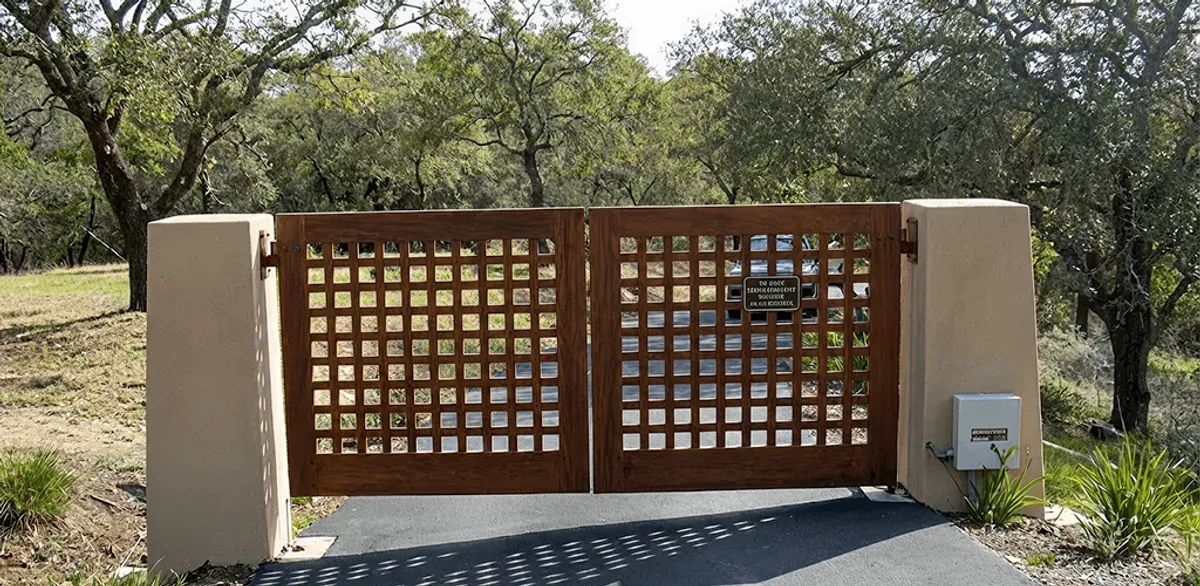 Driveway gate installation for a residential property in Tempe, AZ