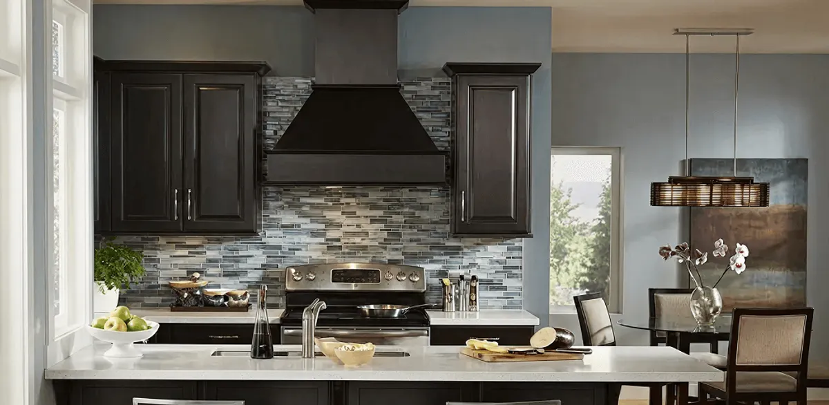 Kitchen cabinet painting and refinishing in a modern kitchen in Tempe, AZ